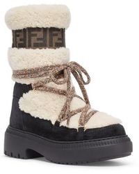 Fendi - Après Chic Genuine Shearling Boot - Lyst