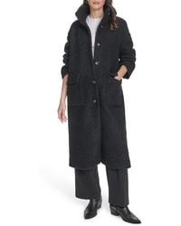 Levi's - Bouclé Longline Cocoon Car Coat - Lyst