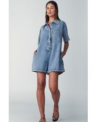 ST MRLO - Denim Romper - Lyst