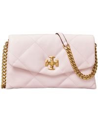 Tory Burch - Kira Diamond Quilted Leather Wallet On A Chain - Lyst