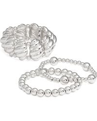 Open Edit - Assorted Pack Of 3 Stretch Bracelets - Lyst