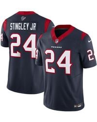 Men's Nike Derek Stingley Jr. Navy Houston Texans Vapor F.U.S.E. Limited Jersey