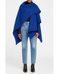 Diarrablu - Serenity Cobalt Handmade Wrap Cape - Lyst