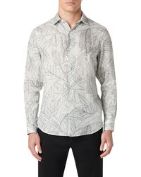 Bugatchi - Axel Shaped Fit Woven Linen Button-up Shirt - Lyst