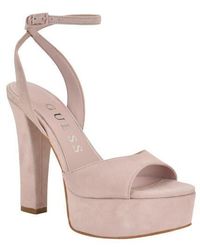Guess - Hitten Ankle Strap Platform Sandal - Lyst