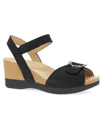 Dansko - Stella Ankle Strap Platform Wedge Sandal - Lyst