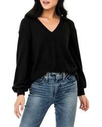 Gibsonlook - Tie Back Rib Sweater - Lyst