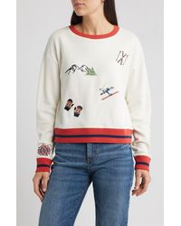 Pendleton - Embroidered Cotton French Terry Crewneck Sweatshirt - Lyst