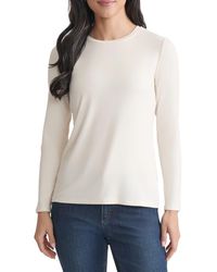 Jones New York - Crewneck Long Sleeve T-Shirt - Lyst