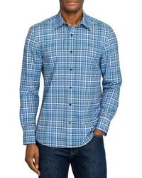 Con.struct - Slim Fit Multi Plaid Woven Long Sleeve Basic Shirt - Lyst