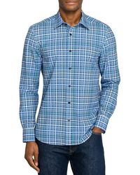 Con.struct - Slim Fit Multi Plaid Woven Long Sleeve Basic Shirt - Lyst
