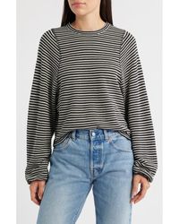 Madewell - Stripe Curved Long Sleeve T-Shirt - Lyst