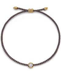 Monica Vinader - Round Lab Grown Diamond Cord Bracelet - Lyst