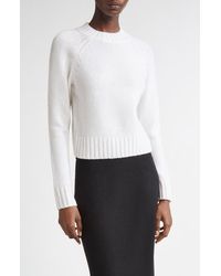 Vince - Raglan Sleeve Wool & Cashmere Crewneck Sweater - Lyst