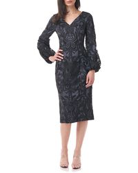 JS Collections - Lela Blouson Sleeve Cocktail Dress - Lyst