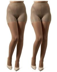 Memoi - 2-Pack Body Smoother Shaper Tights - Lyst