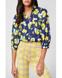Smythe - Shirred Pocket Floral Button-up Shirt - Lyst