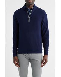 Scott Barber - Mock Neck Stretch Fleece Half Zip Pullover - Lyst