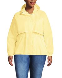 Lands' End - Plus Size Squall Packable Rain Jacket - Lyst