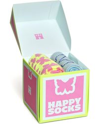 Happy Socks - Butterfly Assorted 2-pack Crew Socks Gift Box - Lyst