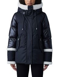 Mackage - Cyrah Water Repellent 800 Fill Power Down Puffer Jacket With Genuine Shearling Trim - Lyst