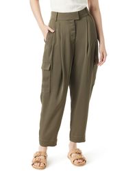 Sam Edelman - Laila Pleated Tapered Cargo Pants - Lyst