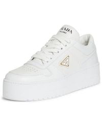 Prada - Flatform Downtown Logo Platform Sneaker - Lyst