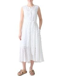 Akris Punto - Boho Clip Dot Techno Georgette Midi Shirtdress - Lyst