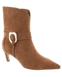 BCBGMAXAZRIA - Zoryn Belted Pointed Toe Boot - Lyst