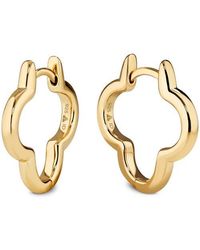 DEVATA - Clover Hoop Earrings - Lyst
