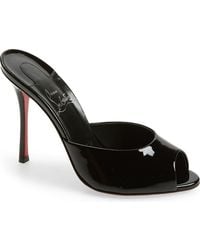 Christian Louboutin - Me Dolly Peep Toe Slide Sandal - Lyst