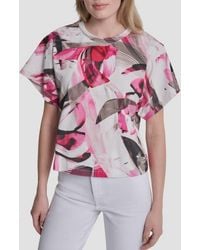 DKNY - Print Tee Shirt - Lyst