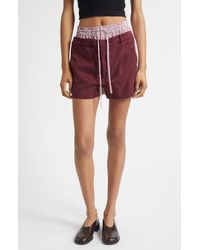 Monse - Deconstructed Double Waistband Shorts - Lyst