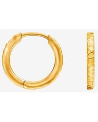 Dower & Hall - Medium Hammered Nomad Huggie Hoops - Lyst