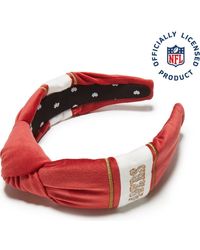 Lele Sadoughi - Sf 49Ers Embroidered Knotted Headband - Lyst
