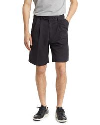 Berle - Microfiber Pleated Shorts - Lyst
