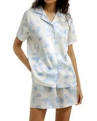 LILYSILK - La Terra Short Silk Pajama Set - Lyst