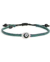 Caputo & Co. - Evil Eye Stripe Macramé Slide Bracelet - Lyst