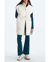 The North Face - Diamond Peak Water Repellent Quilted Long Vest - Lyst