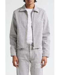Amiri - Motors Stripe Cotton Blouson Jacket - Lyst