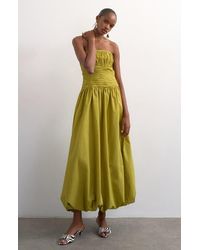 TOPSHOP - Premium Bubble Hem Bandeau Maxi Dress - Lyst