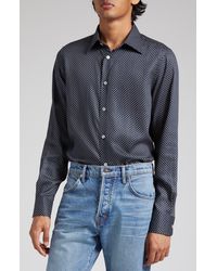 Tom Ford - Polka Dot Slim Fit Button-up Shirt - Lyst