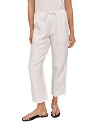 Bella Dahl - Drawstring Linen Ankle Barrel Pants - Lyst