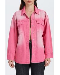 Bayeas - Oversize Denim Shirt Jacket - Lyst