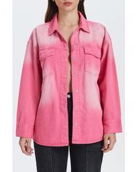 Bayeas - Oversize Denim Shirt Jacket - Lyst
