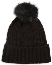 Treasure & Bond - Cable Stitch Pom Beanie - Lyst