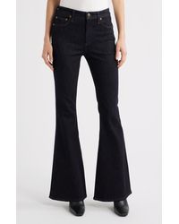 Rag & Bone - Flexi Dahlia Mid Rise Flare Jeans - Lyst