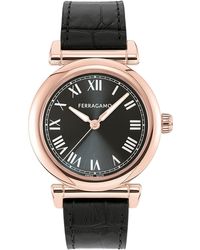 Ferragamo - Allure Leather Strap Watch - Lyst