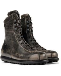 Camper - Pelotas Ariel Distressed Combat Boot - Lyst