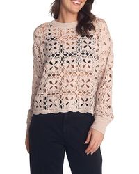 Bella Dahl - Relaxed Fit Sheer Wool & Cashmere Sweater - Lyst